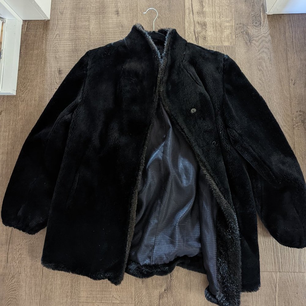 Black Faux Fur Jacket